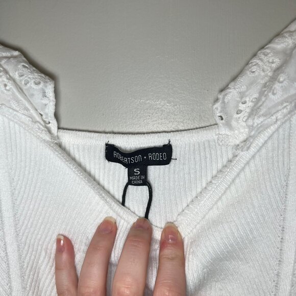 Robertson + Rodeo Mariah Top in White, Size Small NWT - Picture 5 of 7